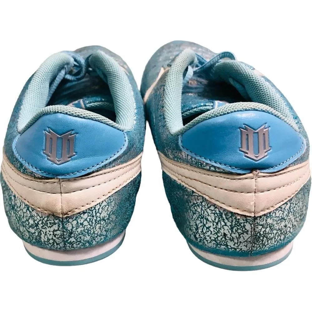 Eleven by Venus Williams Blue Silver Crackle Tennis Sneakers